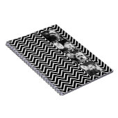 白黒のシェブロン模様を使用したコラージュ ノートブック (右側)