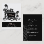 白黒のシックな名刺 名刺 (正面/裏面)