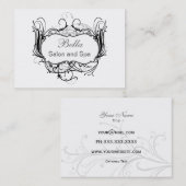 白黒のシックな名刺 名刺 (正面/裏面)