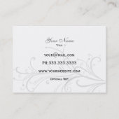 白黒のシックな名刺 名刺 (裏面)