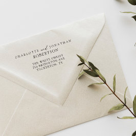 白黒のシンプルアドモダンレス ラバースタンプ