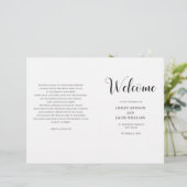 白黒のシンプル結婚披露宴 (スタンド正面)