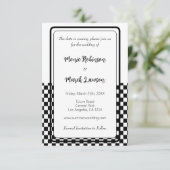 白黒のシンプル セーブザデート (スタンド正面)