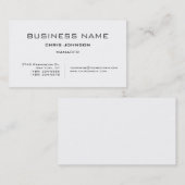 白黒のシンプルManagerモダン名刺 名刺 (正面/裏面)