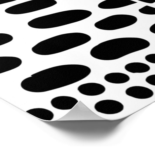 白黒のシームレスなドードルパターン。手で引く ポスター (角)