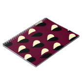 白黒のシームレスなハート。セントヴァ ノートブック (左側)