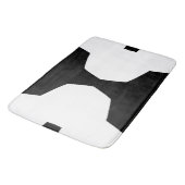 白黒のジオメトはっきりしたリミニマル バスマット (アングル)