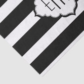 白黒のジオメトストライプリパターン 薄葉紙 (詳細)