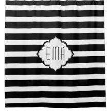 白黒のジオメトリックストライプ