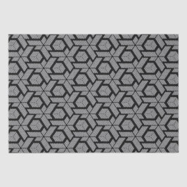 白黒のジオメトリックパタ点々のあるーンのラップ 薄葉紙