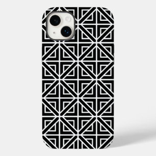 白黒のジオメトリック形状 Case-Mate iPhone 14 PLUSケース