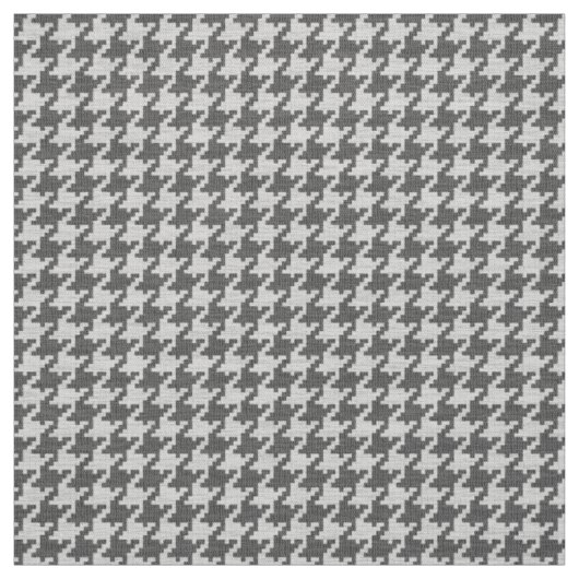 白黒のジオメトリ千鳥格子のパターン ファブリック (見本)