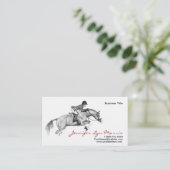 白黒のジャマーホース 名刺 (スタンド正面)