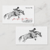 白黒のジャマーホース 名刺 (正面/裏面)