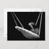 白黒のスイングに耐える ポストカード (正面/裏面)