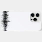 白黒のスカイライン Case-Mate iPhoneケース (裏面 (横))