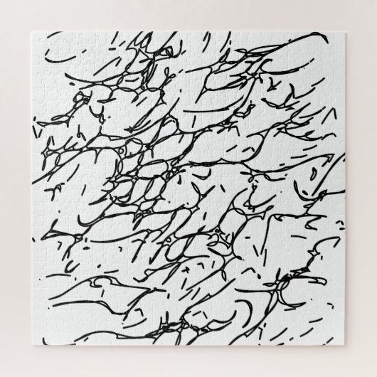 白黒のスクラッチ – 1 ジグソーパズル (縦)