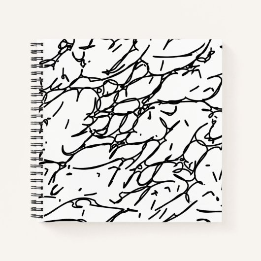 白黒のスクラッチ – 1 ノートブック (正面)