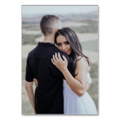 白黒のスクリプトフォト テーブルナンバー (裏面)