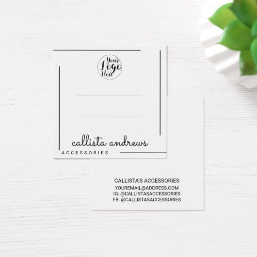 白黒のスクリ縁どプトロゴのヘアクリップの表示 (デスク)