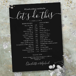 白黒のスケジュー結婚ルのタイムライン