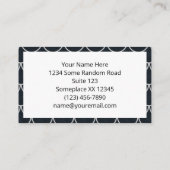 白黒のスケール模様 名刺 (裏面)