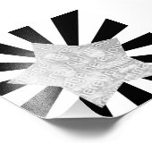 白黒のスターバスト枠の写真 フォトプリント            (角)