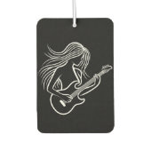 白黒のステッキのフィギュア遊ズ カーエアーフレッシュナー (正面)