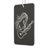 白黒のステッキのフィギュア遊ズ カーエアーフレッシュナー (左)