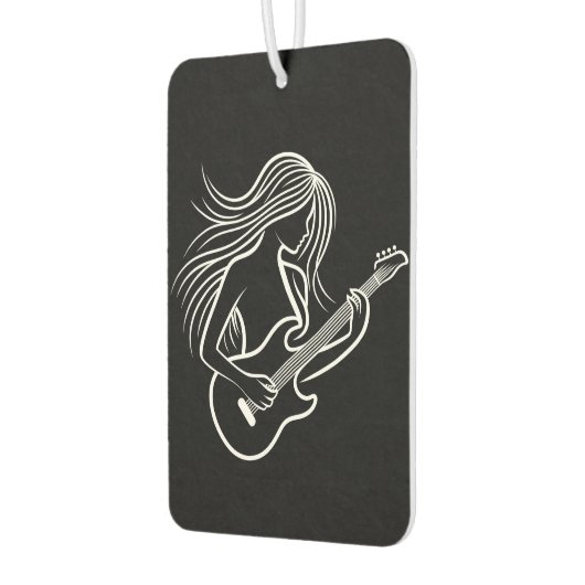 白黒のステッキのフィギュア遊ズ カーエアーフレッシュナー (左)