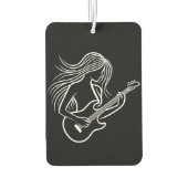 白黒のステッキのフィギュア遊ズ カーエアーフレッシュナー (裏面)