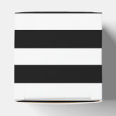 白黒のストライプの結婚式の引き出物箱 フェイバーボックス (上部)