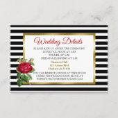 白黒のストライプの詳細 エンクロージャーカード (正面)