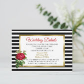 白黒のストライプの詳細 エンクロージャーカード (スタンド正面)