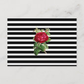 白黒のストライプの詳細 エンクロージャーカード (裏面)