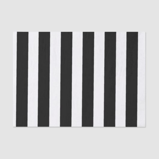 白黒のストライプティッシュペーパー 薄葉紙 (正面)