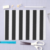 白黒のストライプティッシュペーパー 薄葉紙 (クラフト)