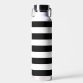白黒のストライプパターンストライプの、線 ウォーターボトル (正面)