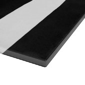白黒のストライプパターンストライプの、線 カッティングボード (角)