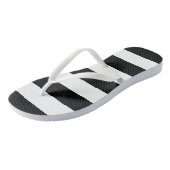 白黒のストライプパターンストライプの、線 ビーチサンダル (アングル)
