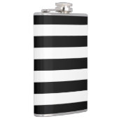 白黒のストライプパターンストライプの、線 フラスク (右)