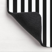 白黒のストライプパターンストライプの、線 マウスパッド (コーナー)