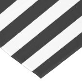 白黒のストライプパターンストライプの、線 ミディアムテーブルランナー (コーナー)