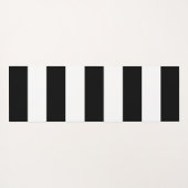 白黒のストライプパターンストライプの、線 ヨガマット (裏面(横))