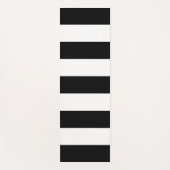 白黒のストライプパターンストライプの、線 ヨガマット (正面)