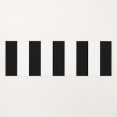 白黒のストライプパターンストライプの、線 ヨガマット (正面(横))