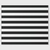 白黒のストライプパターンストライプの、線 ラッピングペーパー (フラット)