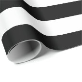 白黒のストライプパターンストライプの、線 ラッピングペーパー (ロールコーナー)