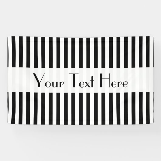 白黒のストライプパターンストライプの、線 横断幕 (横)