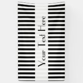 白黒のストライプパターンストライプの、線 横断幕 (縦)